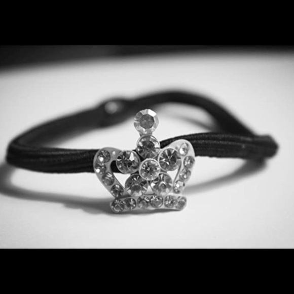 Other - White princess crown ponytail holder hair tie